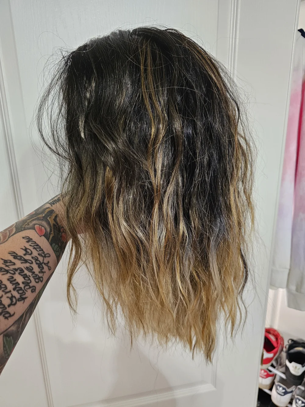 Natural Ombre Brown to Blonde Women's Lace Front Wig